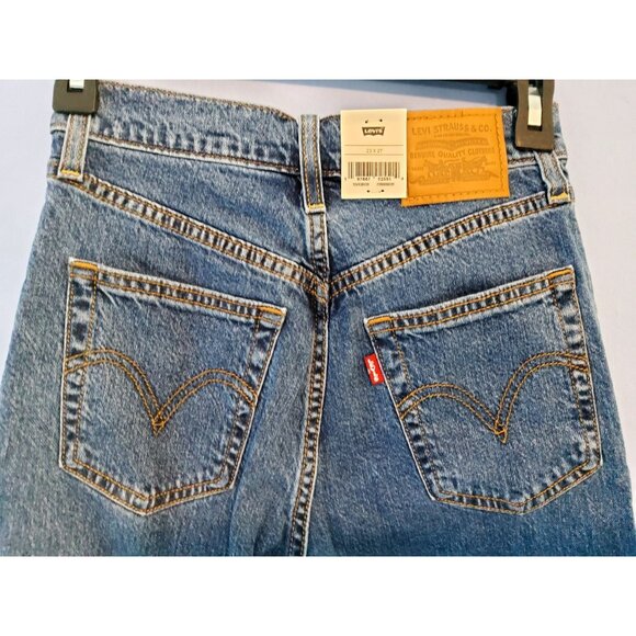 Levis Premium Reggae Straight Ankle Jeans Womens Size 23-27 Medium Wash Denim - Picture 6 of 11